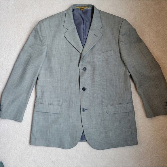 Giorgio Cosani Cashmere Wool Blend Jacket Size 44R Light Gray - Picture 4 of 10